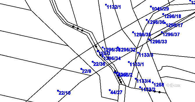 Parcela st. 153/3 v KÚ Svrčov, Katastrální mapa
