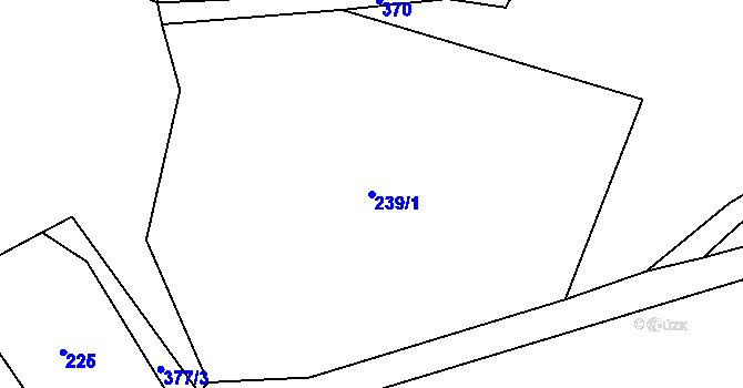 Parcela st. 239/1 v KÚ Chlístov u Lažišť, Katastrální mapa
