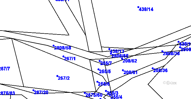 Parcela st. 534/6 v KÚ Ledce u Plzně, Katastrální mapa