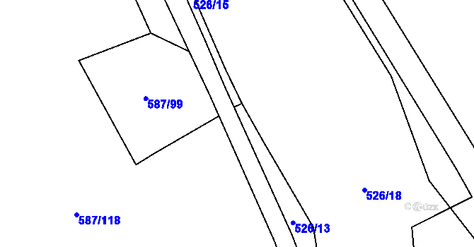 Parcela st. 534/24 v KÚ Ledce u Plzně, Katastrální mapa