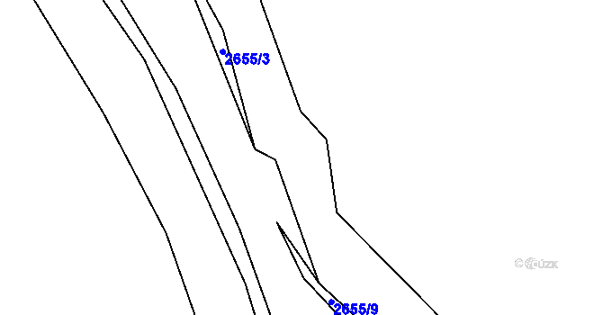 Parcela st. 2875/81 v KÚ Ledce u Plzně, Katastrální mapa