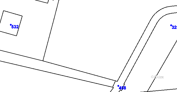 Parcela st. 215/16 v KÚ Klášter nad Dědinou, Katastrální mapa
