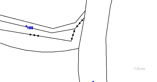 Parcela st. 258/2 v KÚ Klášter nad Dědinou, Katastrální mapa