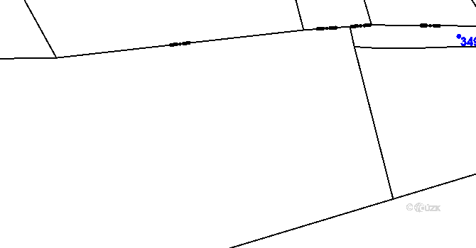 Parcela st. 80/7 v KÚ Klášter nad Dědinou, Katastrální mapa