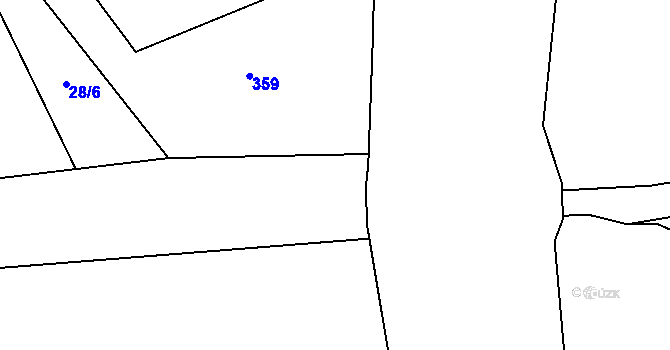 Parcela st. 113/4 v KÚ Klášter nad Dědinou, Katastrální mapa