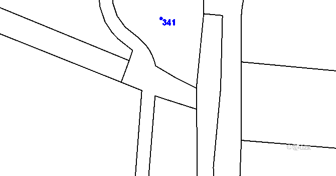 Parcela st. 215/20 v KÚ Klášter nad Dědinou, Katastrální mapa