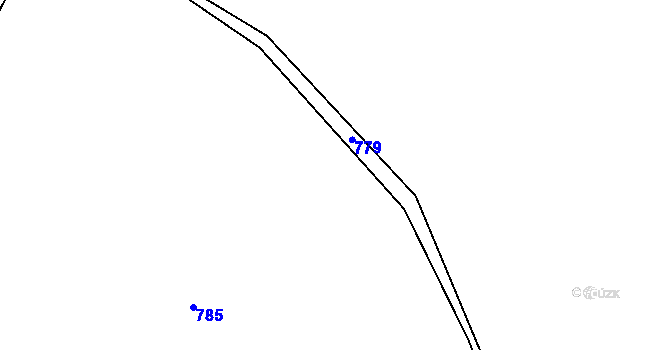 Parcela st. 316/2 v KÚ Ledce, Katastrální mapa