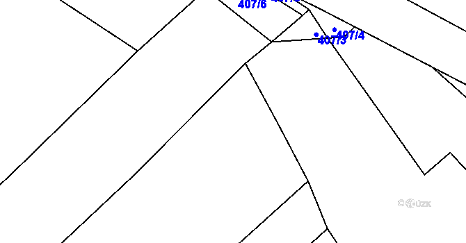 Parcela st. 415/6 v KÚ Ledce u Židlochovic, Katastrální mapa