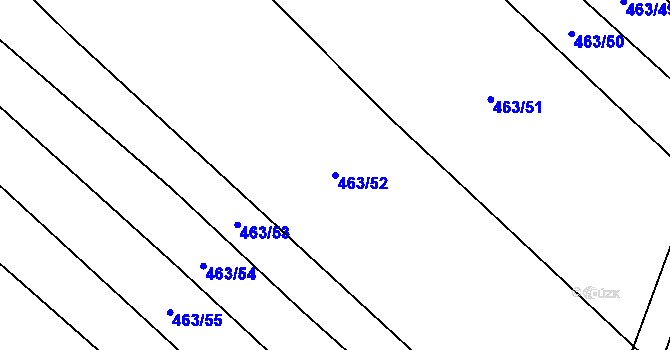 Parcela st. 463/52 v KÚ Ledce u Židlochovic, Katastrální mapa
