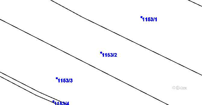 Parcela st. 1153/2 v KÚ Ledeč nad Sázavou, Katastrální mapa