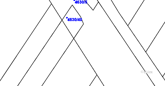 Parcela st. 4630/43 v KÚ Ledenice, Katastrální mapa