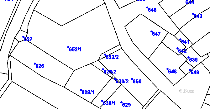 Parcela st. 652/2 v KÚ Lednice na Moravě, Katastrální mapa