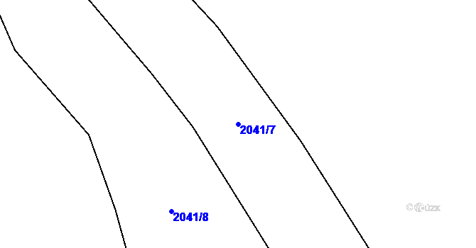 Parcela st. 2041/7 v KÚ Lednice na Moravě, Katastrální mapa
