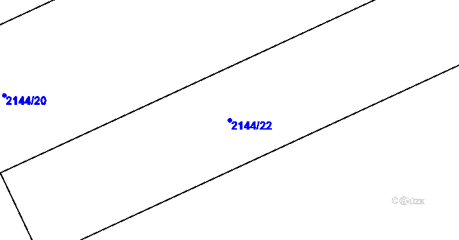 Parcela st. 2144/22 v KÚ Lednice na Moravě, Katastrální mapa