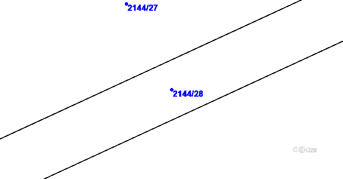 Parcela st. 2144/28 v KÚ Lednice na Moravě, Katastrální mapa