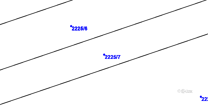 Parcela st. 2225/7 v KÚ Lednice na Moravě, Katastrální mapa
