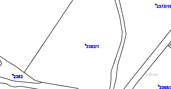 Parcela st. 2382/1 v KÚ Lednice na Moravě, Katastrální mapa