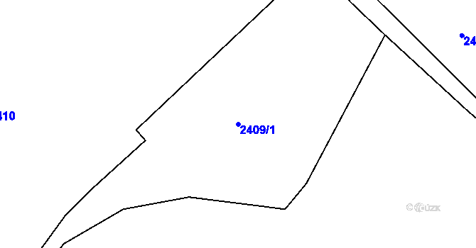 Parcela st. 2409/1 v KÚ Lednice na Moravě, Katastrální mapa