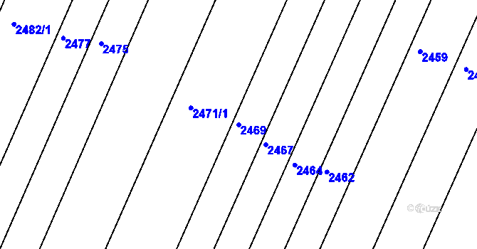 Parcela st. 2469 v KÚ Lednice na Moravě, Katastrální mapa