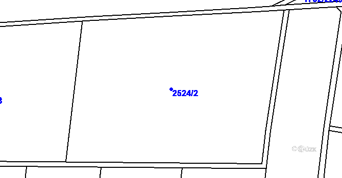 Parcela st. 2524/2 v KÚ Lednice na Moravě, Katastrální mapa