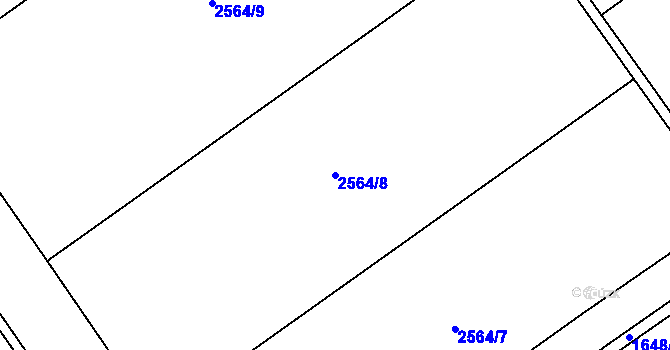 Parcela st. 2564/8 v KÚ Lednice na Moravě, Katastrální mapa
