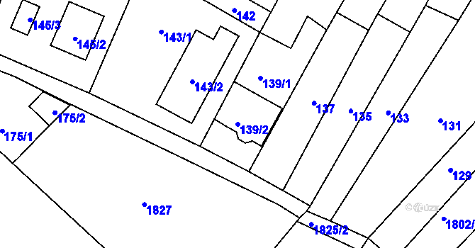 Parcela st. 139/2 v KÚ Lednice na Moravě, Katastrální mapa