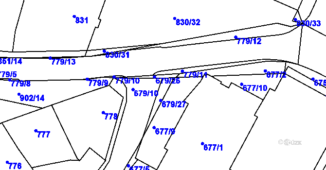 Parcela st. 679/27 v KÚ Lednice na Moravě, Katastrální mapa