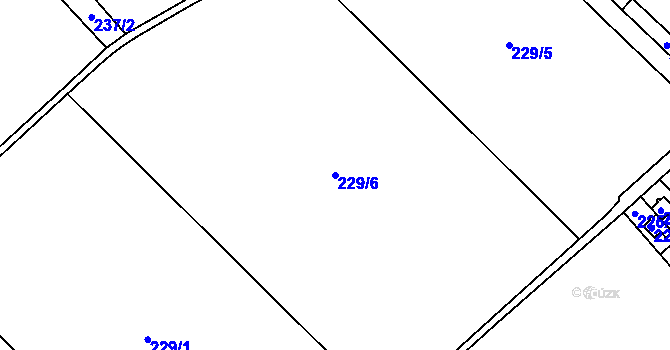 Parcela st. 229/6 v KÚ Nejdek u Lednice, Katastrální mapa