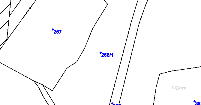 Parcela st. 266/1 v KÚ Nejdek u Lednice, Katastrální mapa