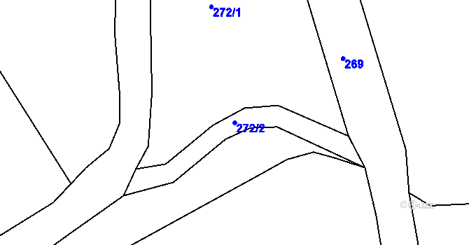 Parcela st. 272/2 v KÚ Nejdek u Lednice, Katastrální mapa
