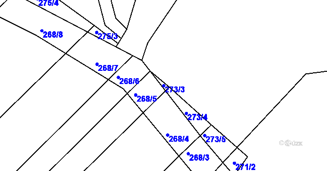 Parcela st. 273/3 v KÚ Nejdek u Lednice, Katastrální mapa