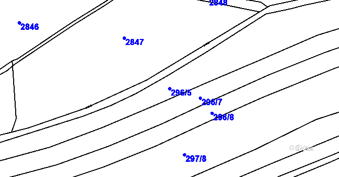 Parcela st. 296/5 v KÚ Nejdek u Lednice, Katastrální mapa