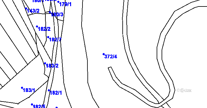 Parcela st. 372/4 v KÚ Nejdek u Lednice, Katastrální mapa