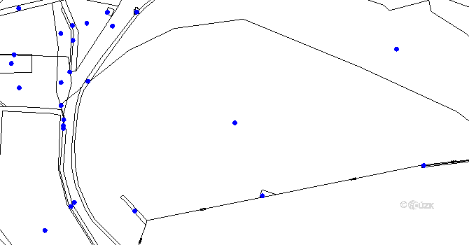 Parcela st. 400/1 v KÚ Ledvice, Katastrální mapa