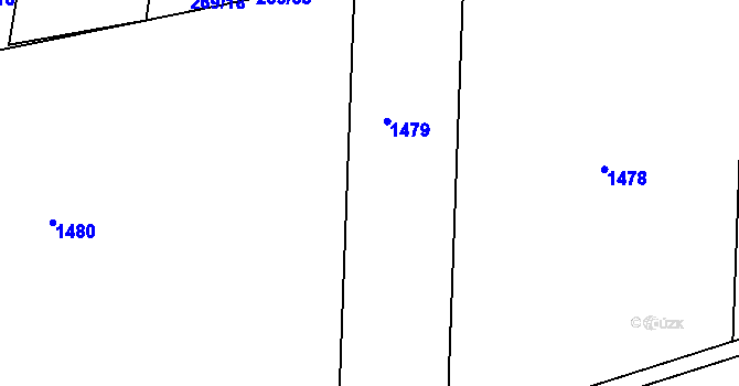 Parcela st. 270/27 v KÚ Lechotice, Katastrální mapa
