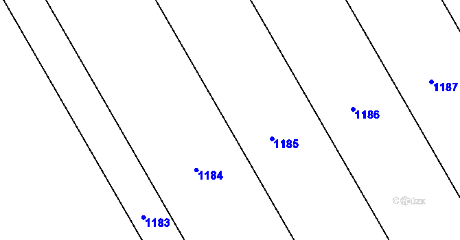 Parcela st. 494/12 v KÚ Lechotice, Katastrální mapa
