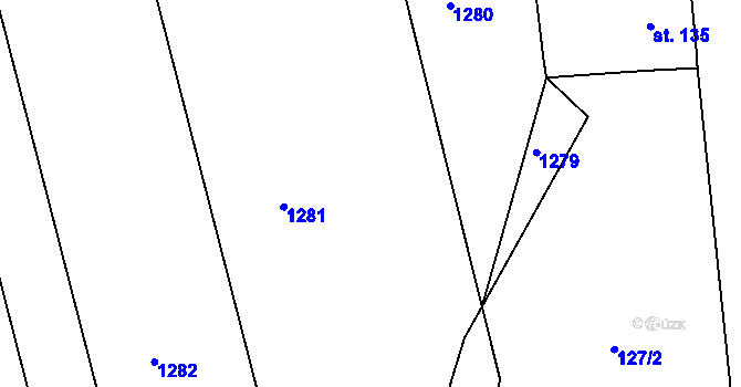 Parcela st. 141/39 v KÚ Lechotice, Katastrální mapa