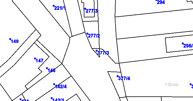 Parcela st. 377/3 v KÚ Lelekovice, Katastrální mapa