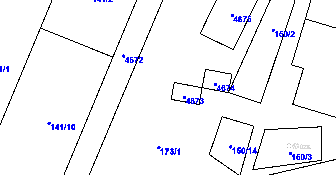 Parcela st. 178/7 v KÚ Lenešice, Katastrální mapa