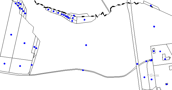 Parcela st. 222/6 v KÚ Lesní Jakubov, Katastrální mapa