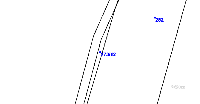 Parcela st. 273/12 v KÚ Pivonice u Lesoňovic, Katastrální mapa