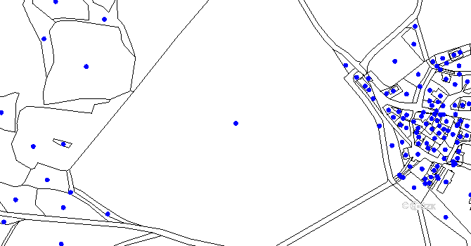Parcela st. 774 v KÚ Kořen, Katastrální mapa