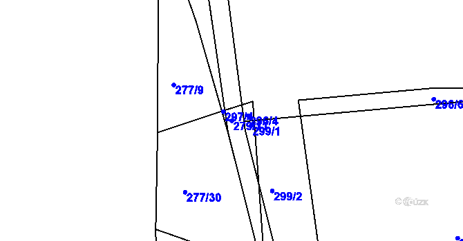 Parcela st. 279/11 v KÚ Lešetice, Katastrální mapa