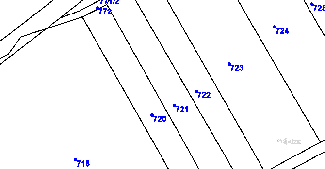 Parcela st. 505/34 v KÚ Lešná, Katastrální mapa