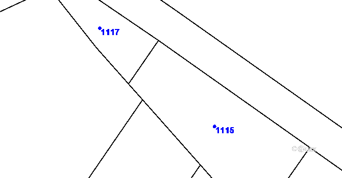 Parcela st. 684/93 v KÚ Lešná, Katastrální mapa