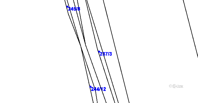 Parcela st. 237/3 v KÚ Levín u Berouna, Katastrální mapa