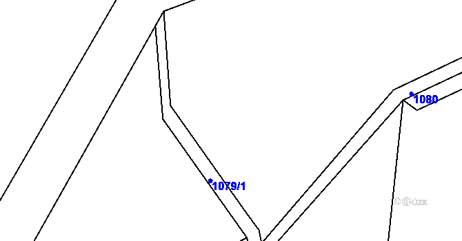 Parcela st. 589 v KÚ Levín u Litoměřic, Katastrální mapa