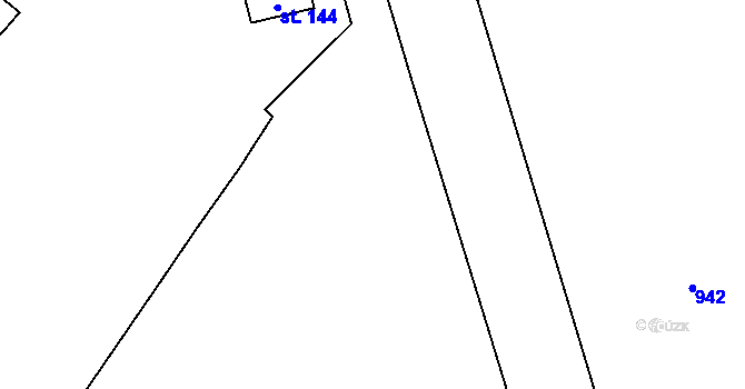 Parcela st. 965/1 v KÚ Levín u Litoměřic, Katastrální mapa