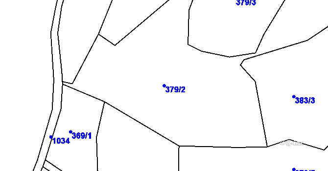 Parcela st. 379/2 v KÚ Muckov, Katastrální mapa