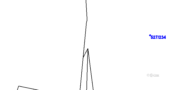 Parcela st. 596/59 v KÚ Lhota u Dobřan, Katastrální mapa
